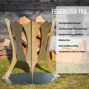 Design Feuerkorb FK 8 - 140€ Rabatt - MICARO